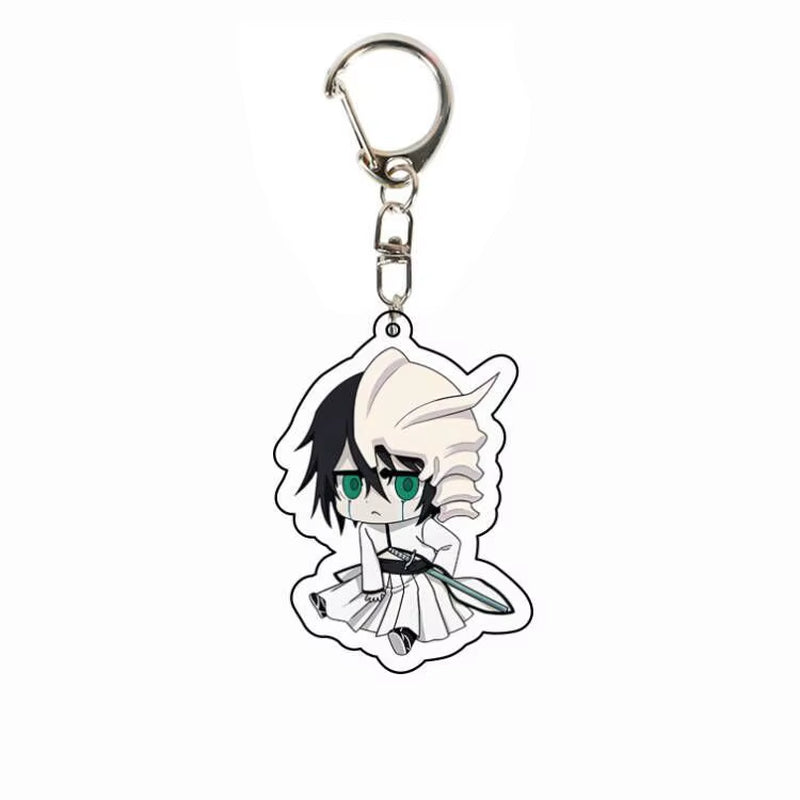 Anime BLEACH Acrylic Pendant Kurosaki Ichigo Keychain Japan Manga Key Ring Bag Backpack Key Chain Cosplay Toy Keyring ACG Goods