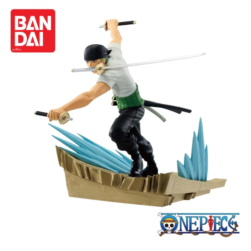 Banpresto One Piece in Stock Roronoa Zoro Dracule Mihawk Original Figurine 100% Genuine Anime Merchandise Holiday Gifts