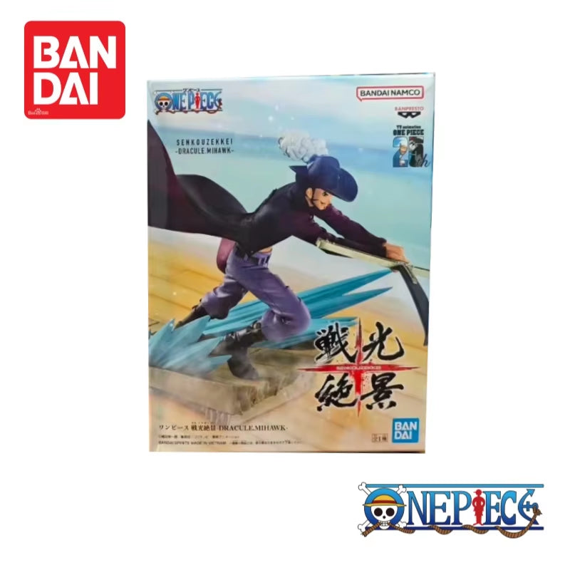 Banpresto One Piece in Stock Roronoa Zoro Dracule Mihawk Original Figurine 100% Genuine Anime Merchandise Holiday Gifts