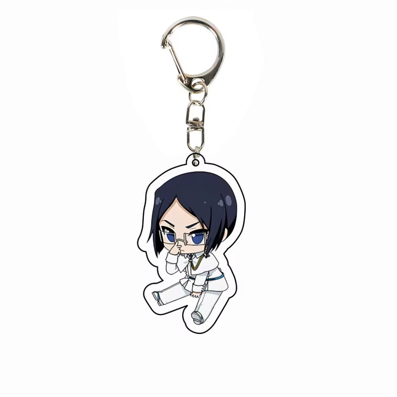 Anime BLEACH Acrylic Pendant Kurosaki Ichigo Keychain Japan Manga Key Ring Bag Backpack Key Chain Cosplay Toy Keyring ACG Goods