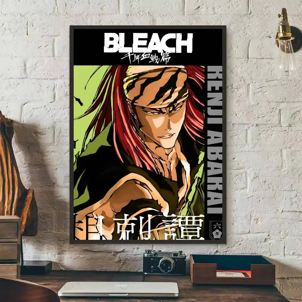 1PC Anime Bleach Poster Self-Adhesive Art Waterproof Paper Sticker Coffee House Bar Room Wall Decor