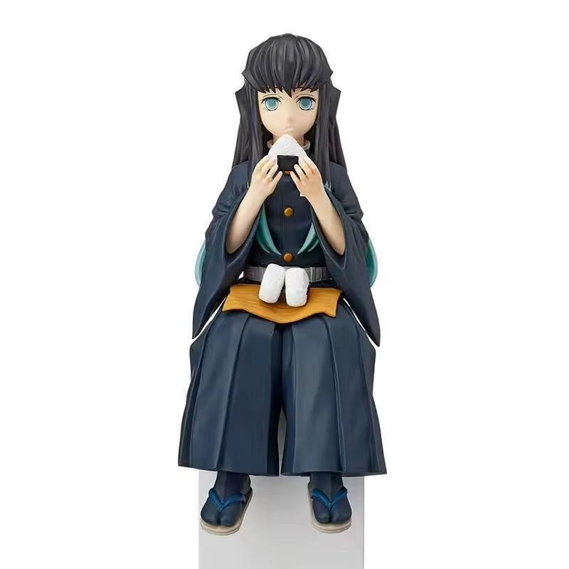 Kimetsu No Yaiba - Rice Ball Tanjiro Nezuko Zenitsu Decorations for Desktop PC Case and Car Anime Figure Model Doll Toy Gift