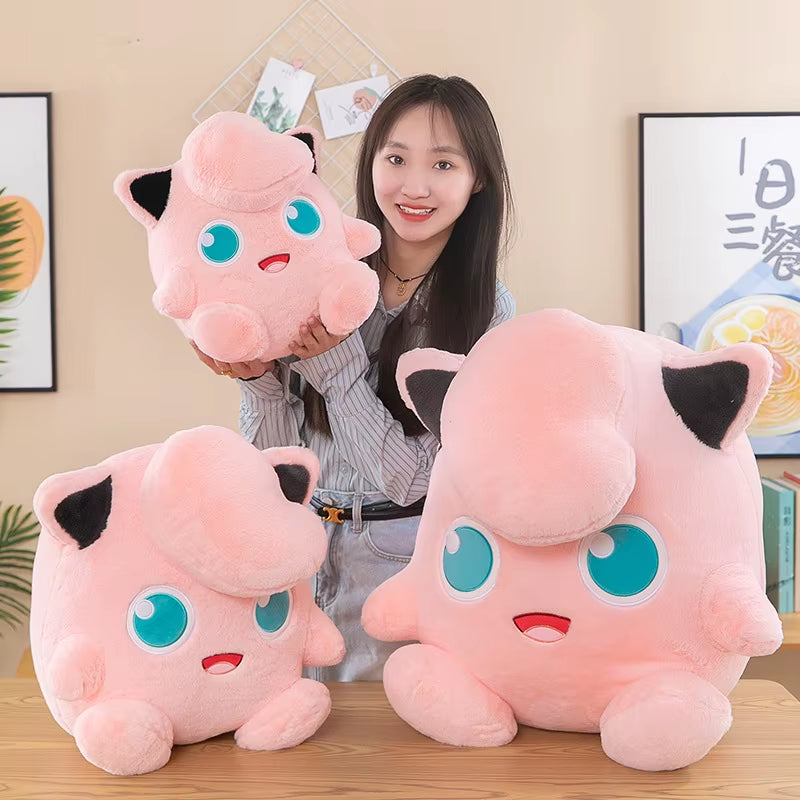 25-40Cm Lovely Plush Jigglypuff Doll Soft Stuffed Pokémon Jigglypuff Plush Toy Anime Pokémon Pillow Children'S Birthday Gifts
