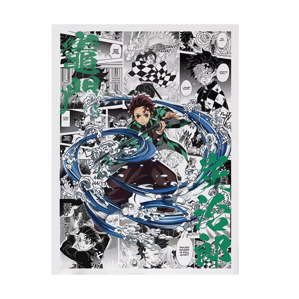 Demon Slayer Wall Art Poster Demon Slayer Canvas Art Prints Demon Slayer Wall Decor Picture Demon Slayer Canvas Painting