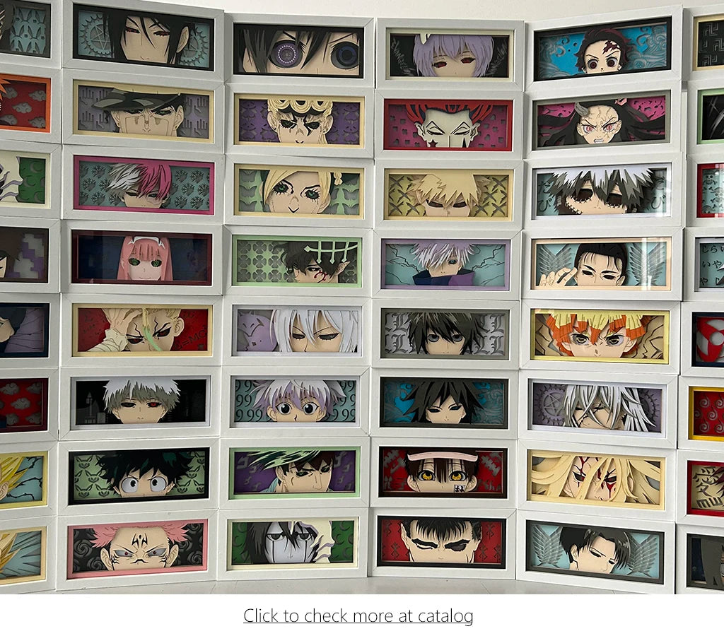 Anime Decoration Light Box My Hero Academia Bedroom Decor Manga Papercut Lamp for Children'S Room Izuku Lightbox Gaming Lighting