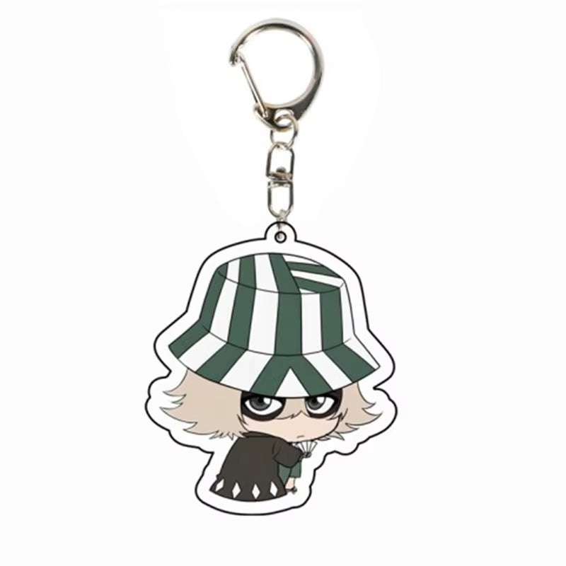 Anime BLEACH Acrylic Pendant Kurosaki Ichigo Keychain Japan Manga Key Ring Bag Backpack Key Chain Cosplay Toy Keyring ACG Goods
