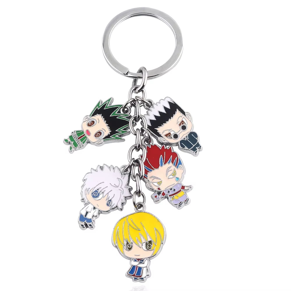 Anime Hunter X Hunter Keychain License Card Metal Badge Pendant Key Chain Holder Men Gift Jewelry Choker Chaveiro Pendant
