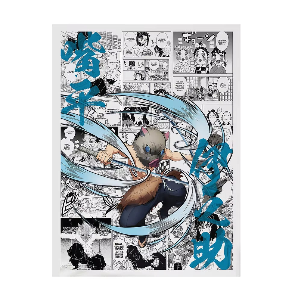 Demon Slayer Wall Art Poster Demon Slayer Canvas Art Prints Demon Slayer Wall Decor Picture Demon Slayer Canvas Painting
