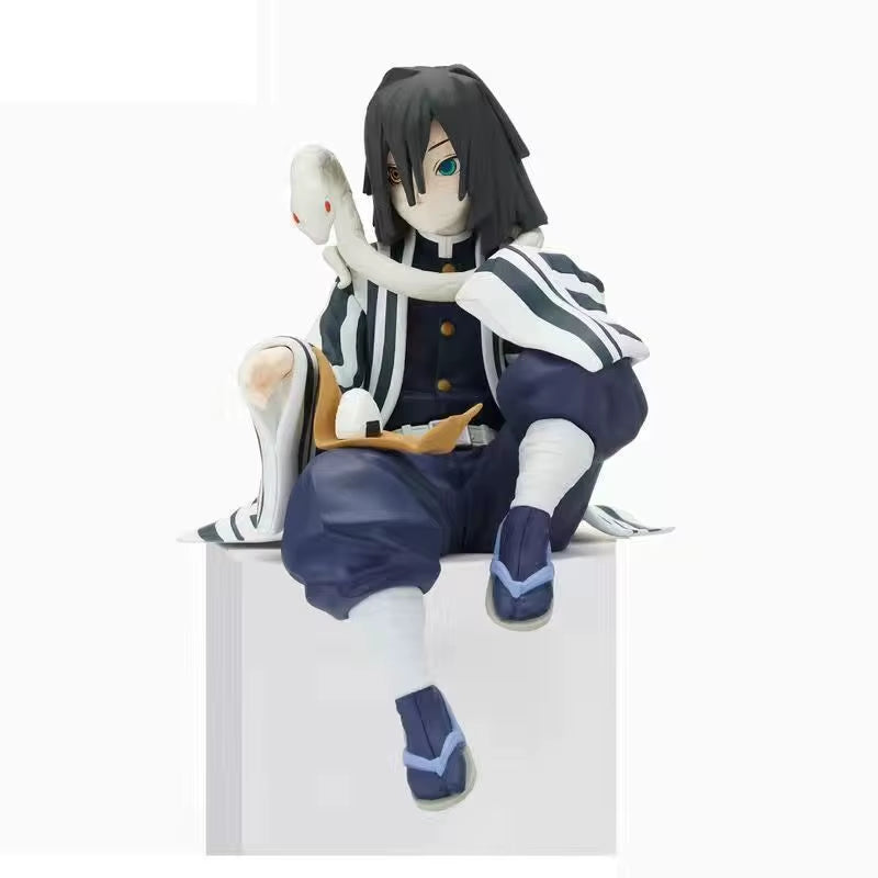 Kimetsu No Yaiba - Rice Ball Tanjiro Nezuko Zenitsu Decorations for Desktop PC Case and Car Anime Figure Model Doll Toy Gift