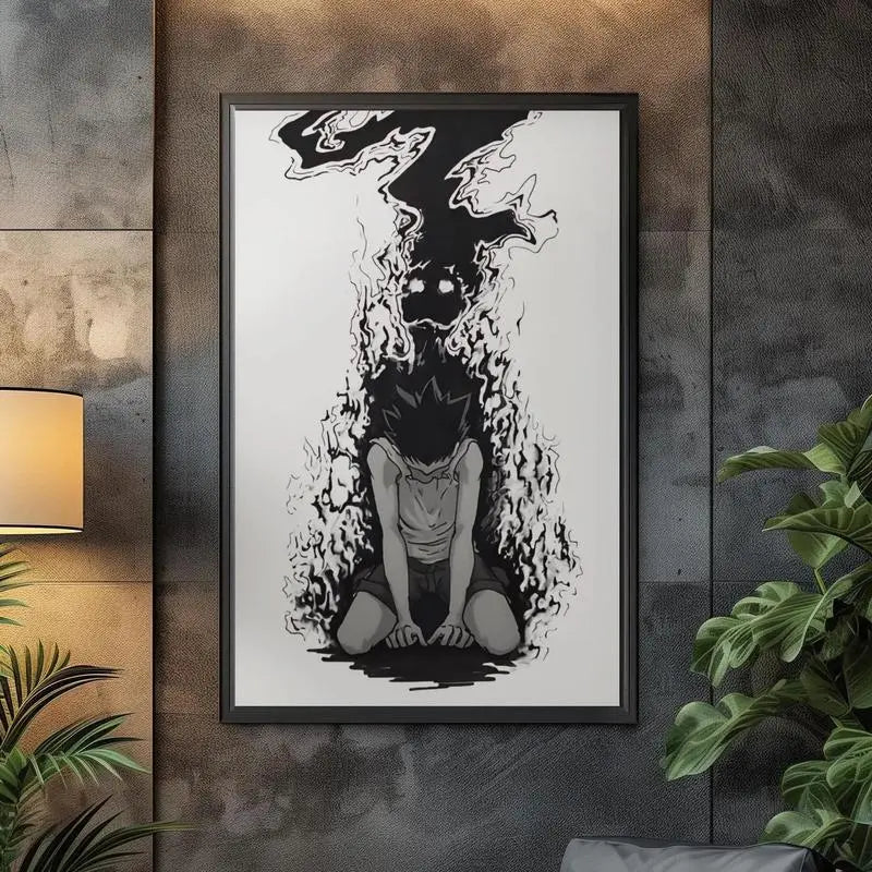 Hunter X Hunter Anime Poster - Hxh Gon Killua Poster - Hxh Poster - Hxh Anime Poster - Hunter X Hunter Wall Art - Hxh Print - Hisoka -Leoriono Frameless