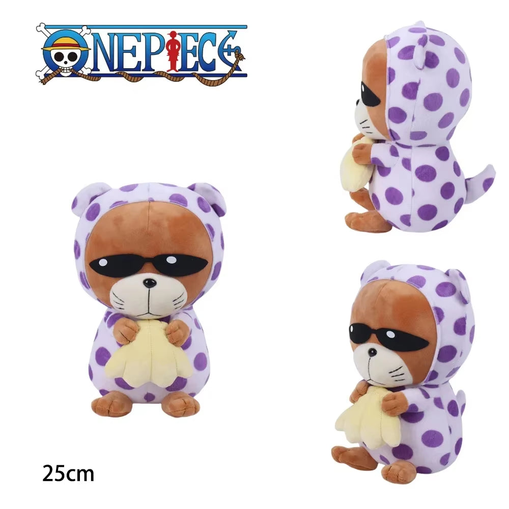 One Piece Laboon Plush Toy Pendant Raab Anime Whale Marine Animal Soft Stuffed Doll Keychain Accessories Birthday Gift