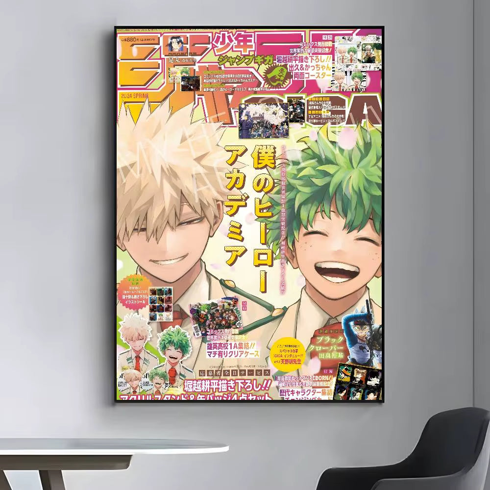 My Hero A-Academia Deku Classic Movie Poster Canvas HD Aesthetic Printing Paper Wall Art for Living Room Bar Fashion Home Decor