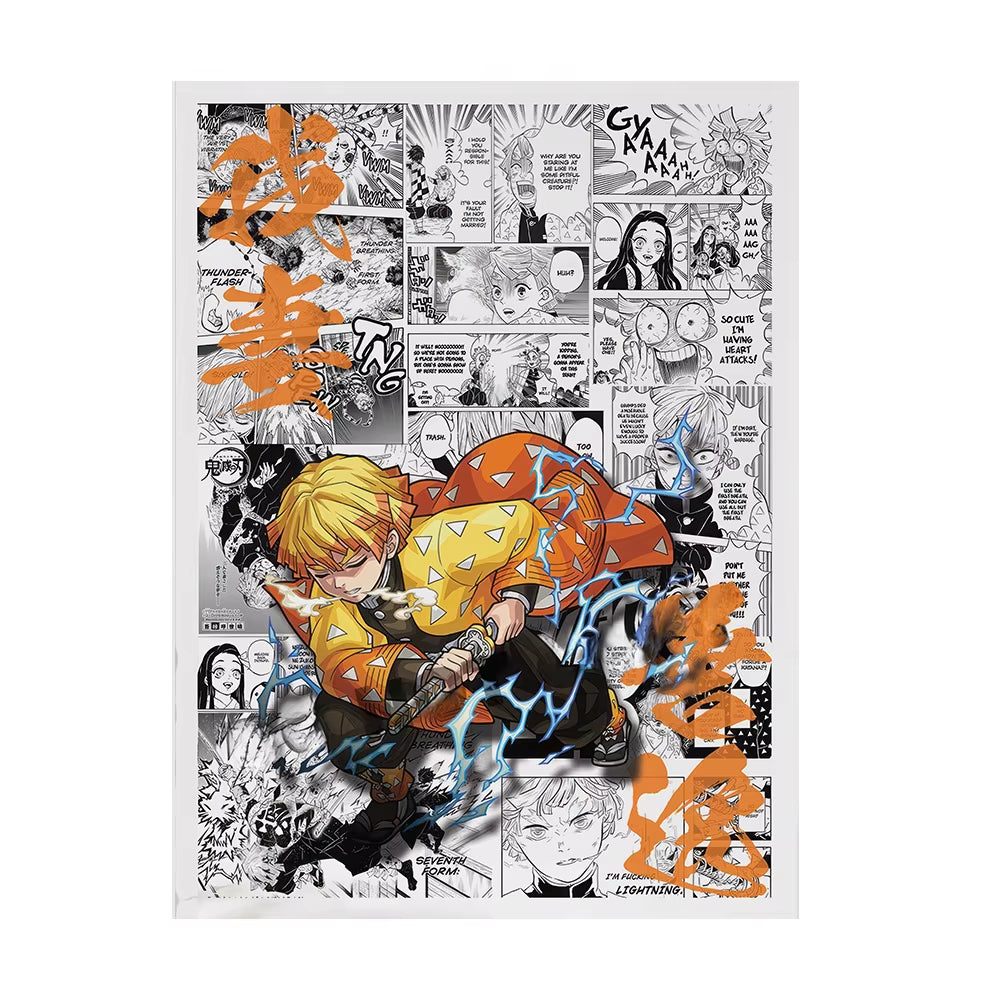 Demon Slayer Wall Art Poster Demon Slayer Canvas Art Prints Demon Slayer Wall Decor Picture Demon Slayer Canvas Painting