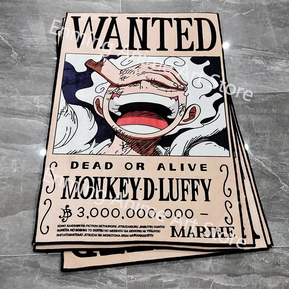 One Piece Anime Rug Luffy Figure Popular Style Customize Cartoon Rug Handmade Carpet Area Rug Pet Mat for Home Decor