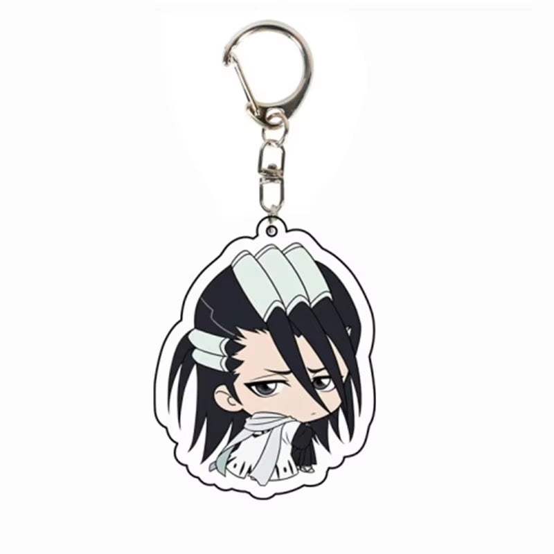 Anime BLEACH Acrylic Pendant Kurosaki Ichigo Keychain Japan Manga Key Ring Bag Backpack Key Chain Cosplay Toy Keyring ACG Goods