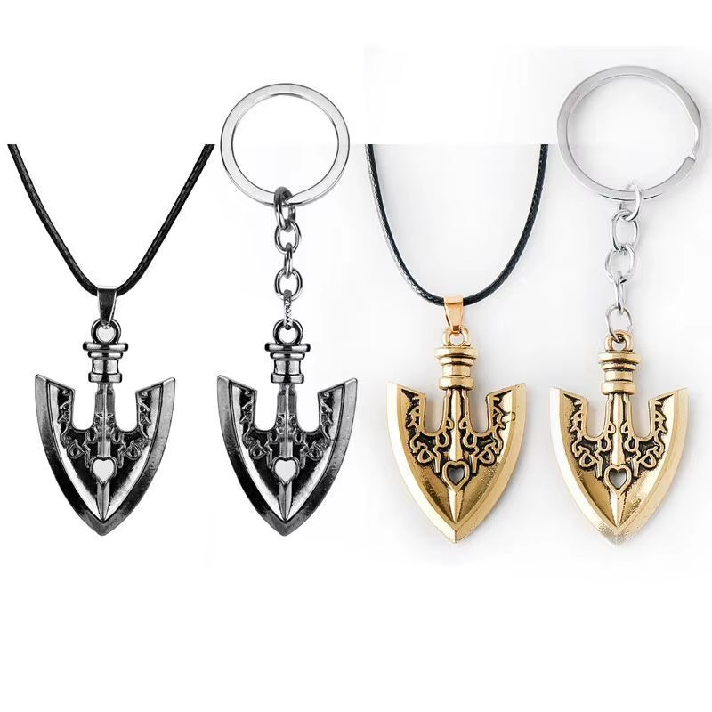 Anime JOJOS BIZARRE ADVENTURE Necklace Kujo Jotaro Arrow Metal Pendant Chain Choker Necklaces Charm Gifts Jewelry
