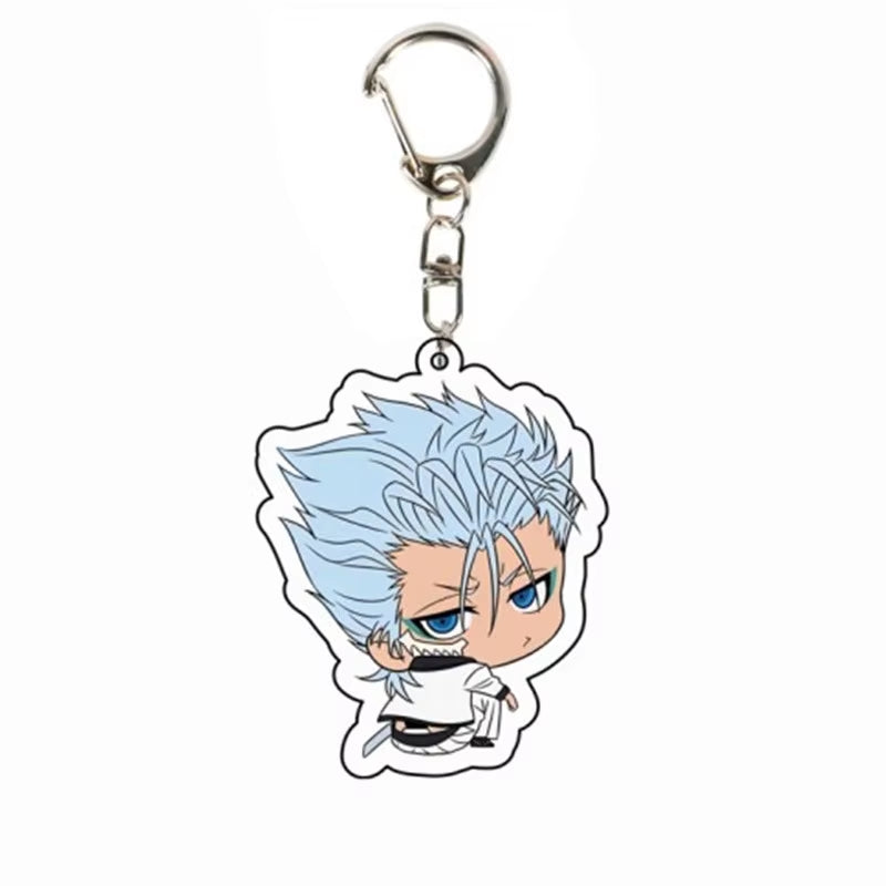 Anime BLEACH Acrylic Pendant Kurosaki Ichigo Keychain Japan Manga Key Ring Bag Backpack Key Chain Cosplay Toy Keyring ACG Goods
