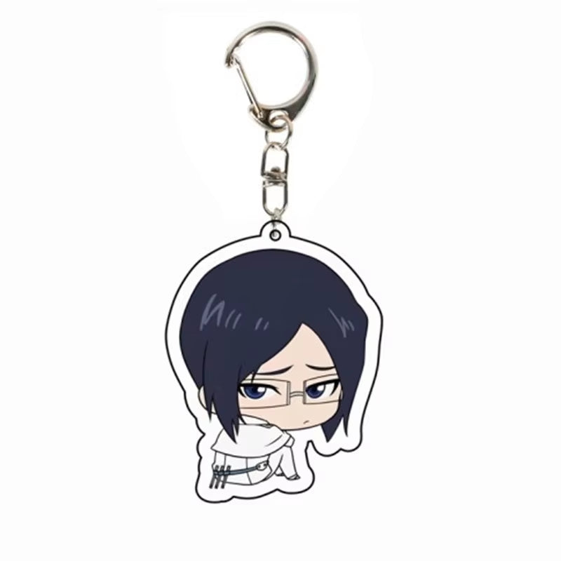 Anime BLEACH Acrylic Pendant Kurosaki Ichigo Keychain Japan Manga Key Ring Bag Backpack Key Chain Cosplay Toy Keyring ACG Goods
