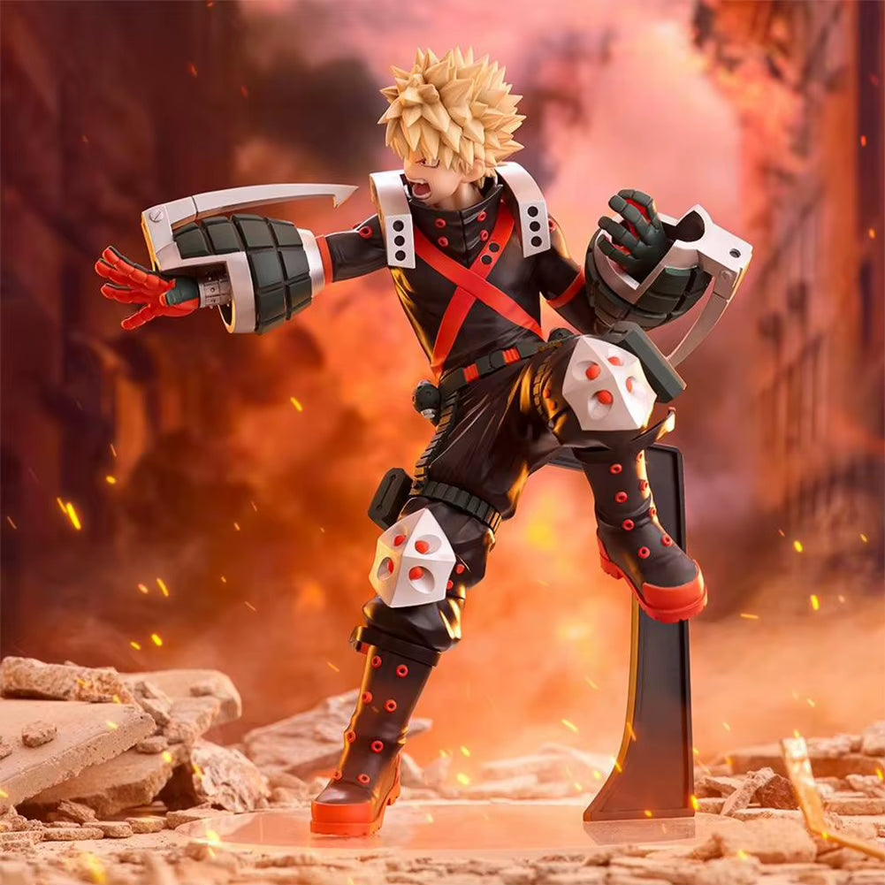 Anime MHA Figure Midoriya Izuku Action Figurine Bakugou Katsuki Figure Combat Style Model Collection Doll Toy Boys Girls Gifts