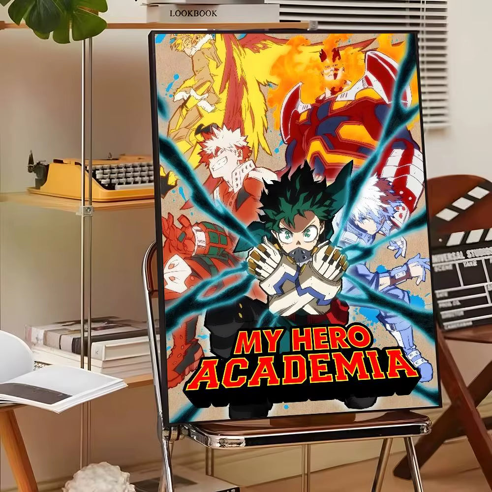 My Hero A-Academia Deku Classic Movie Poster Canvas HD Aesthetic Printing Paper Wall Art for Living Room Bar Fashion Home Decor