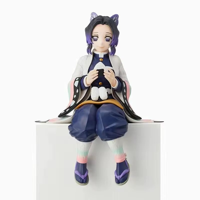 Kimetsu No Yaiba - Rice Ball Tanjiro Nezuko Zenitsu Decorations for Desktop PC Case and Car Anime Figure Model Doll Toy Gift