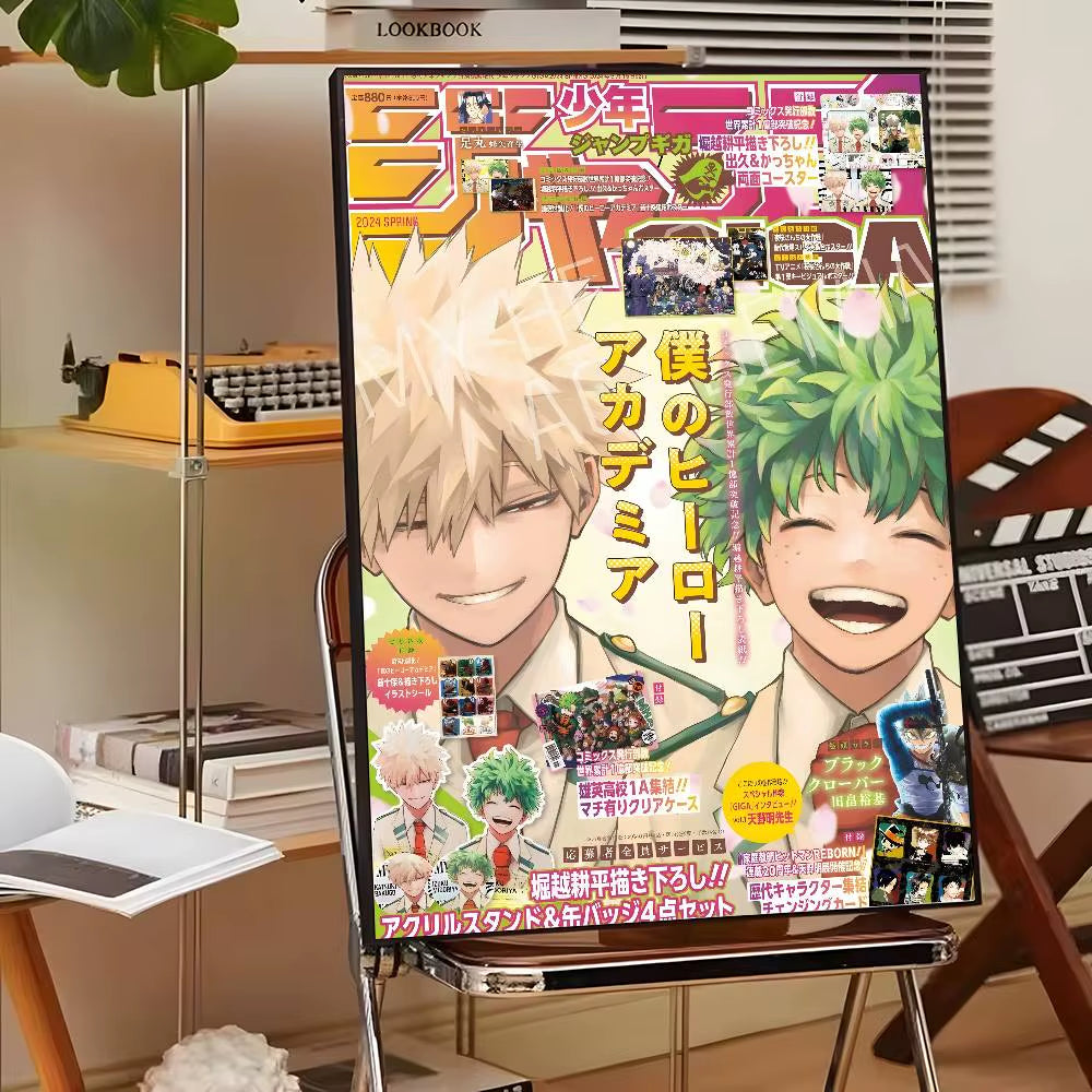 My Hero A-Academia Deku Classic Movie Poster Canvas HD Aesthetic Printing Paper Wall Art for Living Room Bar Fashion Home Decor