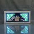 Anime Light Box Jujutsu Kaisen Toji Fushiguro Lamp for Room Decor Led Night Light Lightbox Manga 3D Paper Cut Desk Lamp Wood
